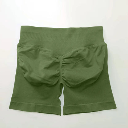 Elevate Your Workout with NCLAGEN Women's Impact Shorts - Seamless 4.5" Biker Shorts for Ultimate Comfort and Style