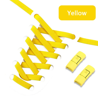 Transform Your Footwear with No Tie Press Lock Elastic Shoelaces - Perfect for Kids and Adults!