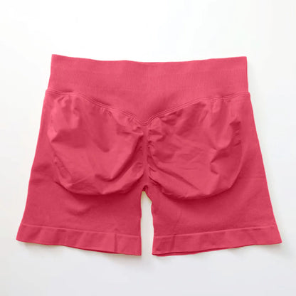 Elevate Your Workout with NCLAGEN Women's Impact Shorts - Seamless 4.5" Biker Shorts for Ultimate Comfort and Style