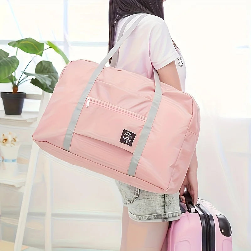 Ultimate Foldable Travel Duffel Bag - Lightweight, Spacious, and Stylish for Women & Girls - Perfect for Weekend Getaways and Overnight Trips