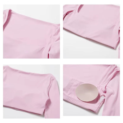 Hearuisavy Women's Quick Dry Square Neck Gym Top