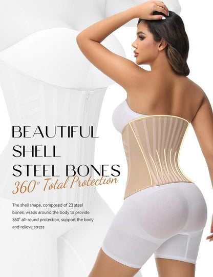 Transform Your Workout with SHAPSHE Women's Tummy Control Waist Trainer Corset - Ultimate Comfort & Style for Gym Enthusiasts