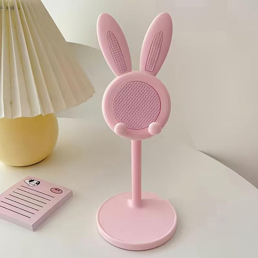 Whimsical Rabbit Design Adjustable Phone Holder - Perfect Desktop Stand for Home & Office