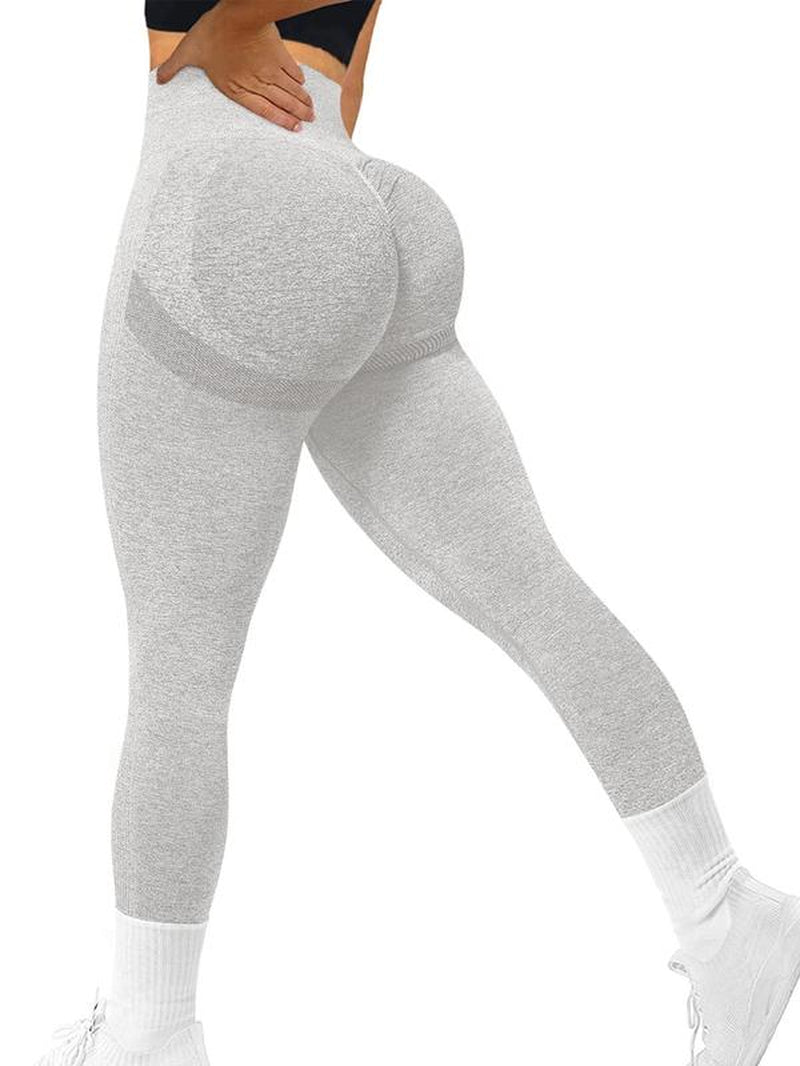 Fall Sporty Women'S High Waist Ruched Sports Leggings, Sport Plain High Stretch Skinny Pants for Yoga Running Gym Workout, Workout Clothes for Women, Women Sport & Outdoor Clothing for Back to School, Plz Order a Size Up, Fall Outfits 2024, 90S Clothes
