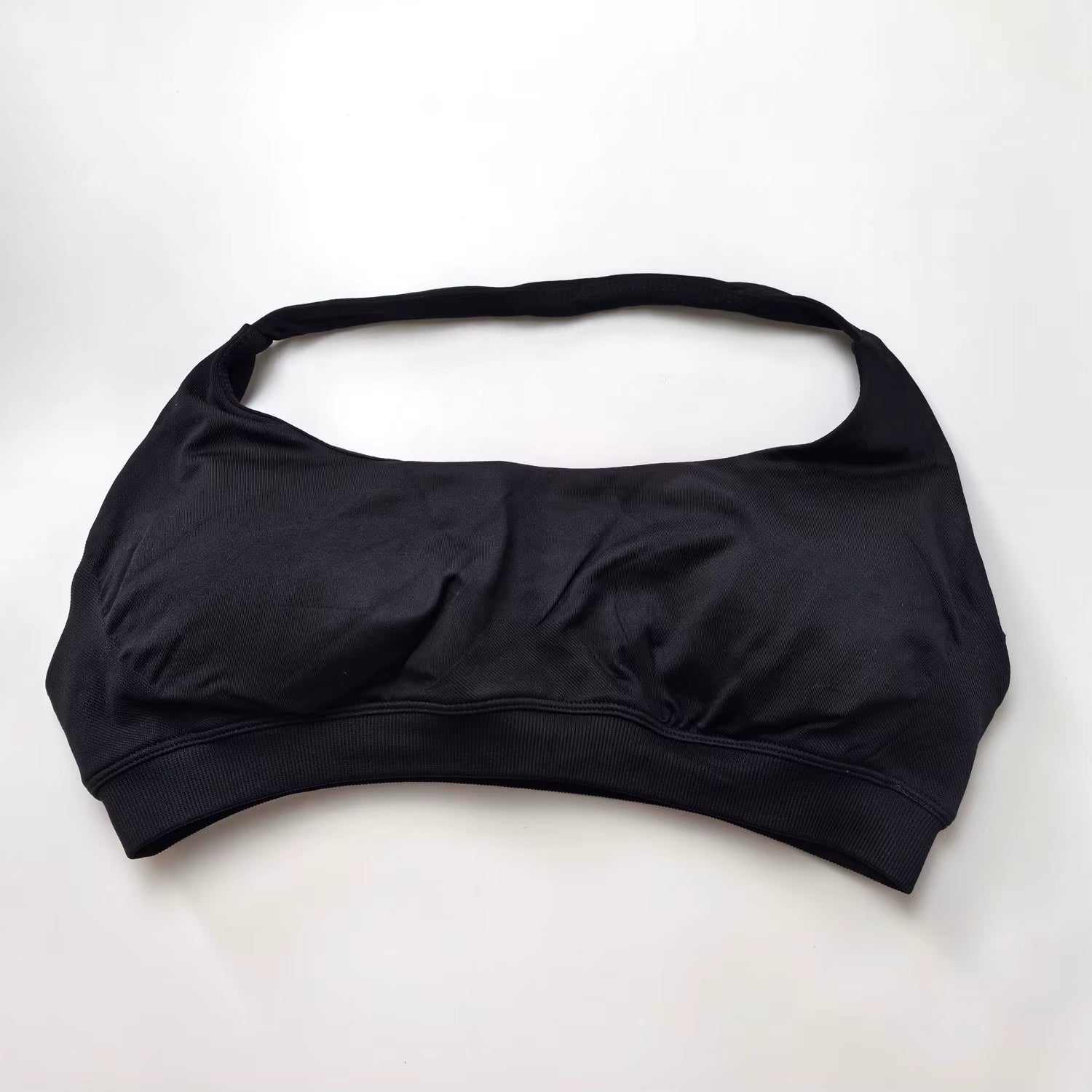 Elevate Your Workout with the NCLAGEN Women's Seamless Halter Sports Bra - High Support Push-Up Design for Ultimate Comfort and Style