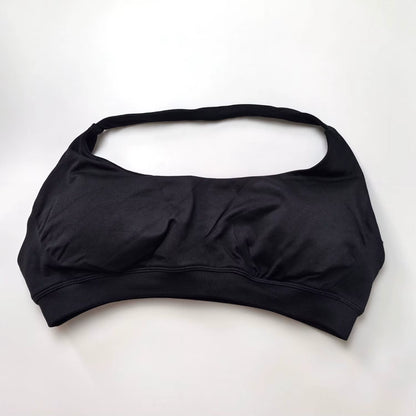 Elevate Your Workout with the NCLAGEN Women's Seamless Halter Sports Bra - High Support Push-Up Design for Ultimate Comfort and Style