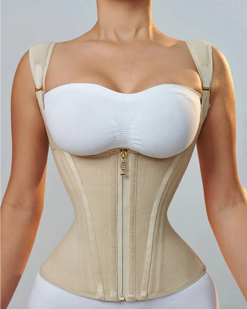 Transform Your Figure with the Shapshe® Women's Waist Trainer Corset Vest – Ultimate Body Shaper with Steel Bones