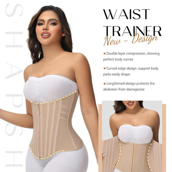 Transform Your Workout with SHAPSHE Women's Tummy Control Waist Trainer Corset - Ultimate Comfort & Style for Gym Enthusiasts