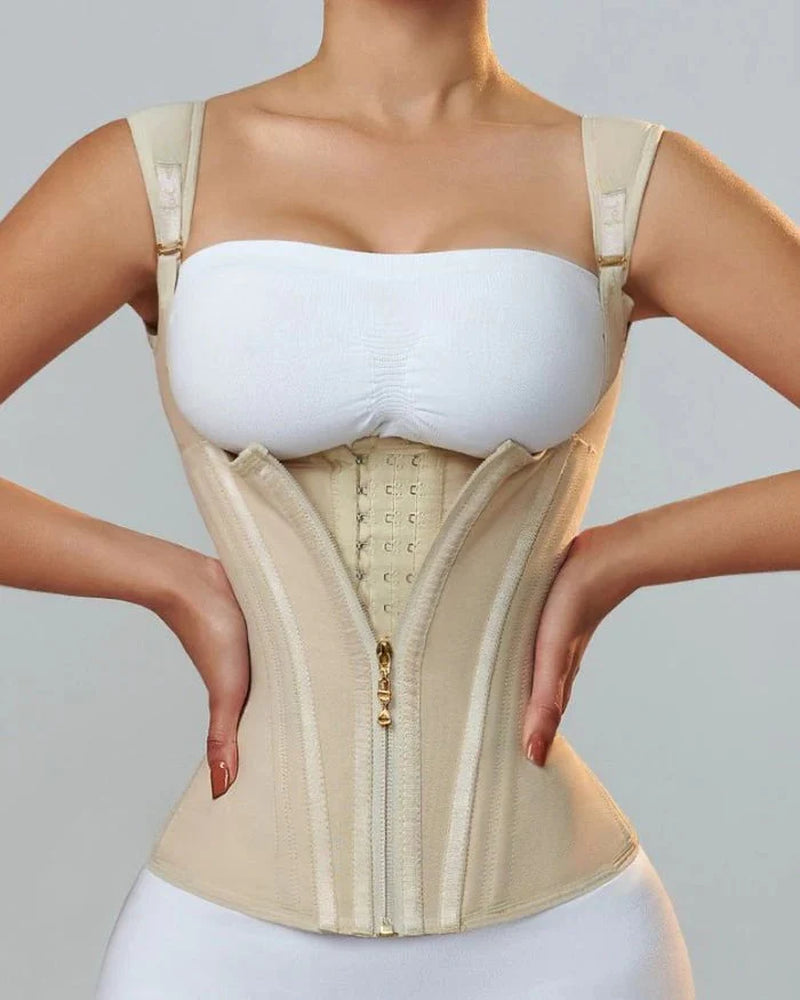 Transform Your Figure with the Shapshe® Women's Waist Trainer Corset Vest – Ultimate Body Shaper with Steel Bones