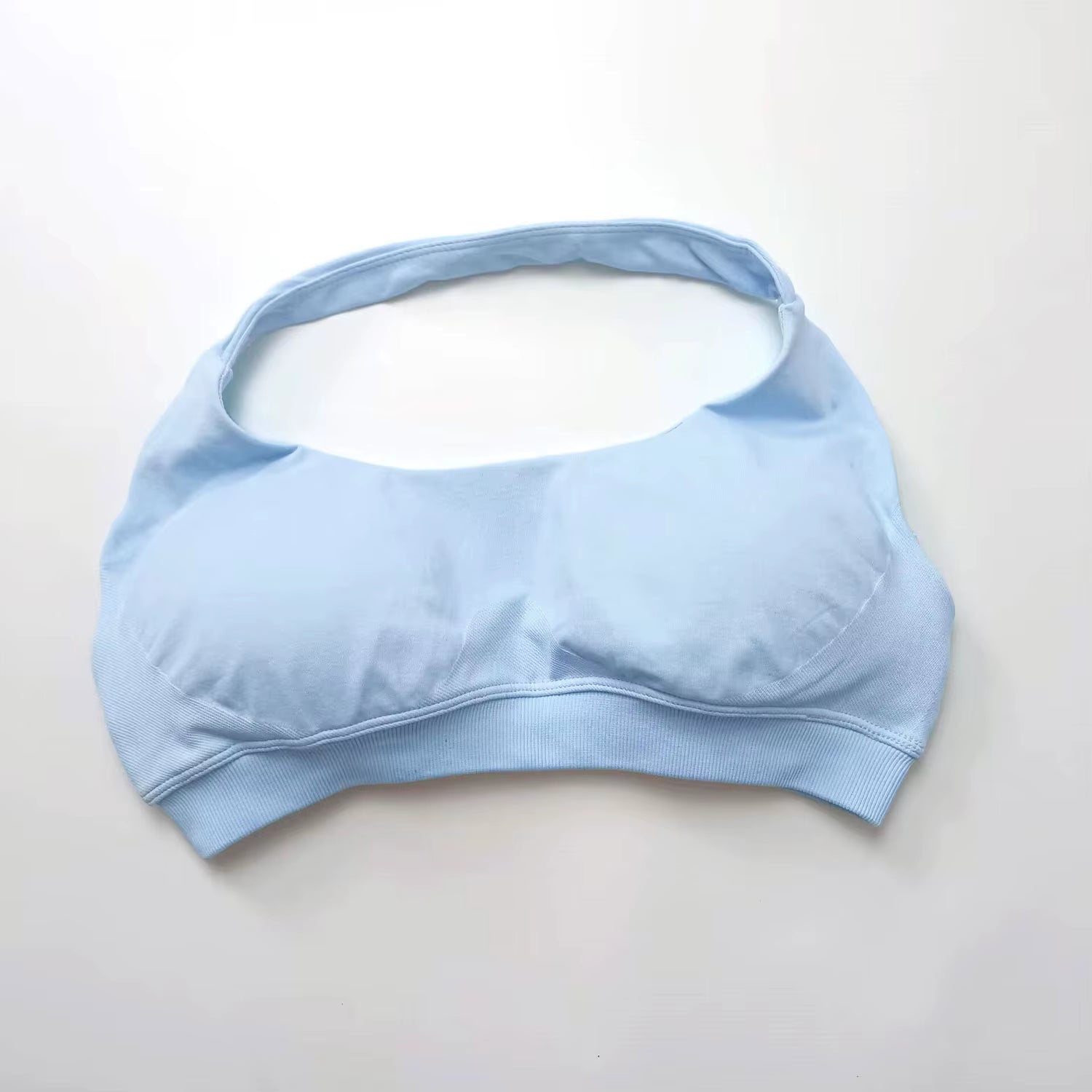 Elevate Your Workout with the NCLAGEN Women's Seamless Halter Sports Bra - High Support Push-Up Design for Ultimate Comfort and Style