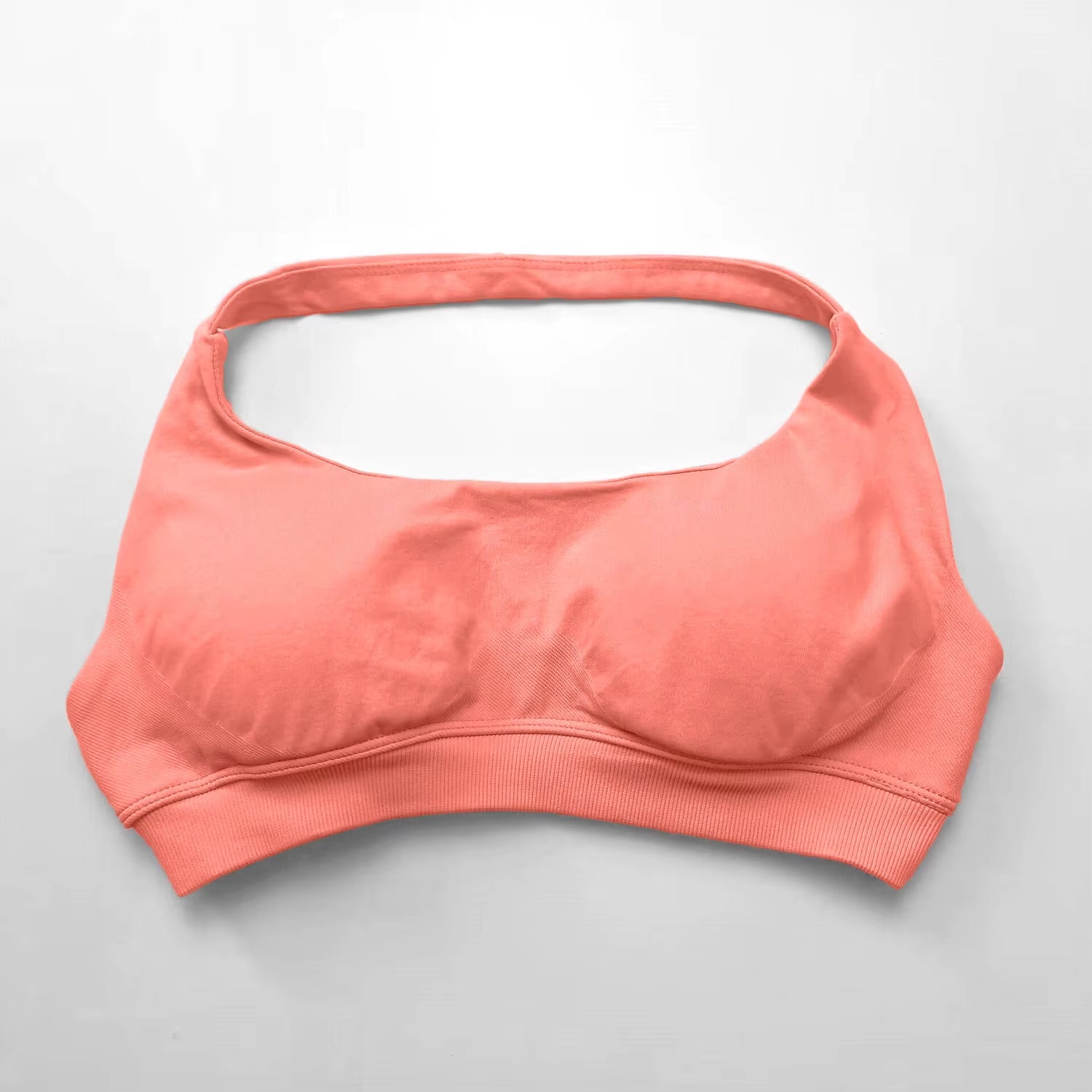 Elevate Your Workout with the NCLAGEN Women's Seamless Halter Sports Bra - High Support Push-Up Design for Ultimate Comfort and Style