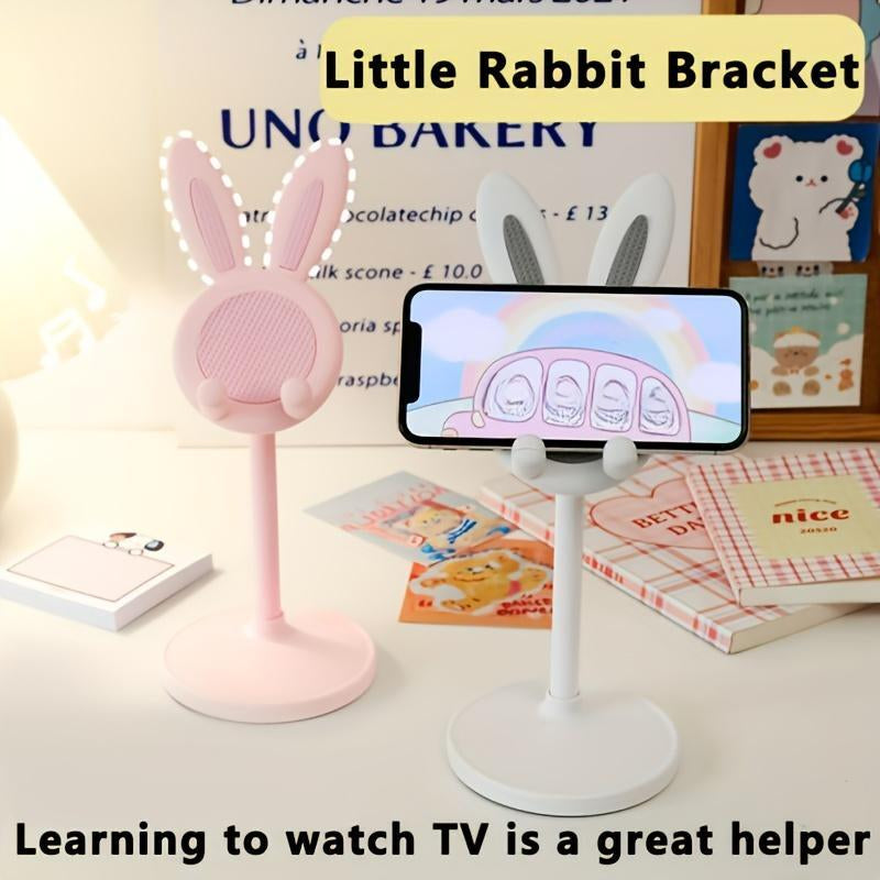 Whimsical Rabbit Design Adjustable Phone Holder - Perfect Desktop Stand for Home & Office
