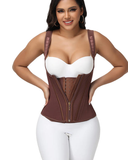Transform Your Figure with the Shapshe® Women's Waist Trainer Corset Vest – Ultimate Body Shaper with Steel Bones