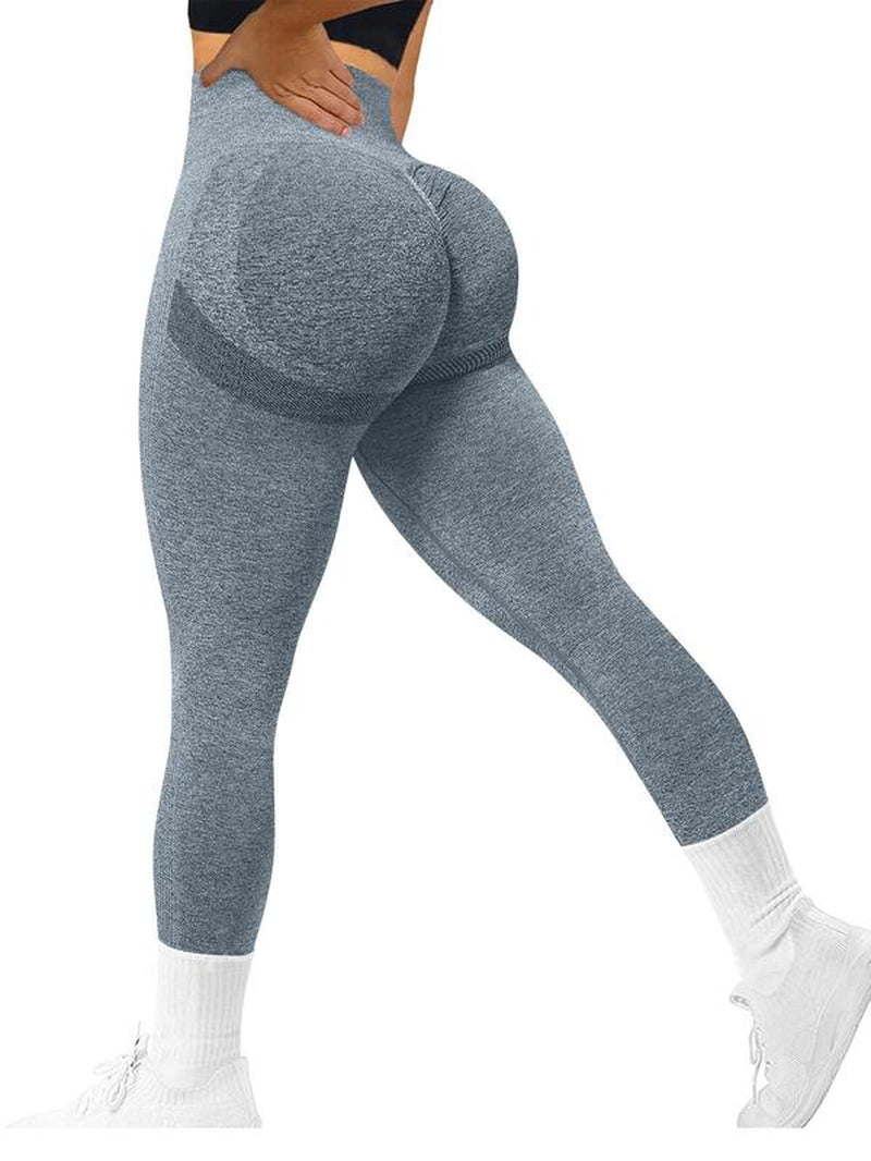 Fall Sporty Women'S High Waist Ruched Sports Leggings, Sport Plain High Stretch Skinny Pants for Yoga Running Gym Workout, Workout Clothes for Women, Women Sport & Outdoor Clothing for Back to School, Plz Order a Size Up, Fall Outfits 2024, 90S Clothes