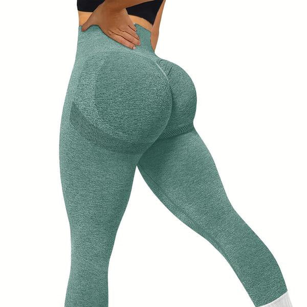 Fall Sporty Women'S High Waist Ruched Sports Leggings, Sport Plain High Stretch Skinny Pants for Yoga Running Gym Workout, Workout Clothes for Women, Women Sport & Outdoor Clothing for Back to School, Plz Order a Size Up, Fall Outfits 2024, 90S Clothes