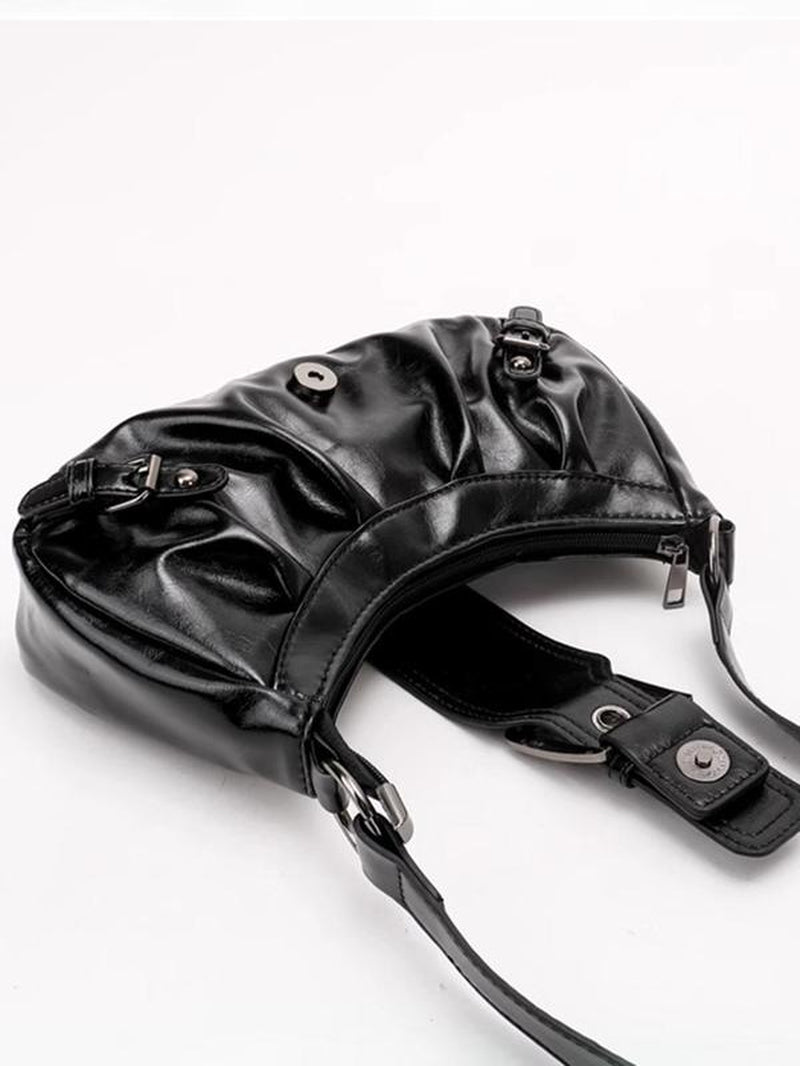 Women'S Y2K Retro Shoulder Bag, Fashionable Solid Color Shoulder Bag for Daily Used, Casual Trendy Versatile High-Quality Daily Commuting Bag