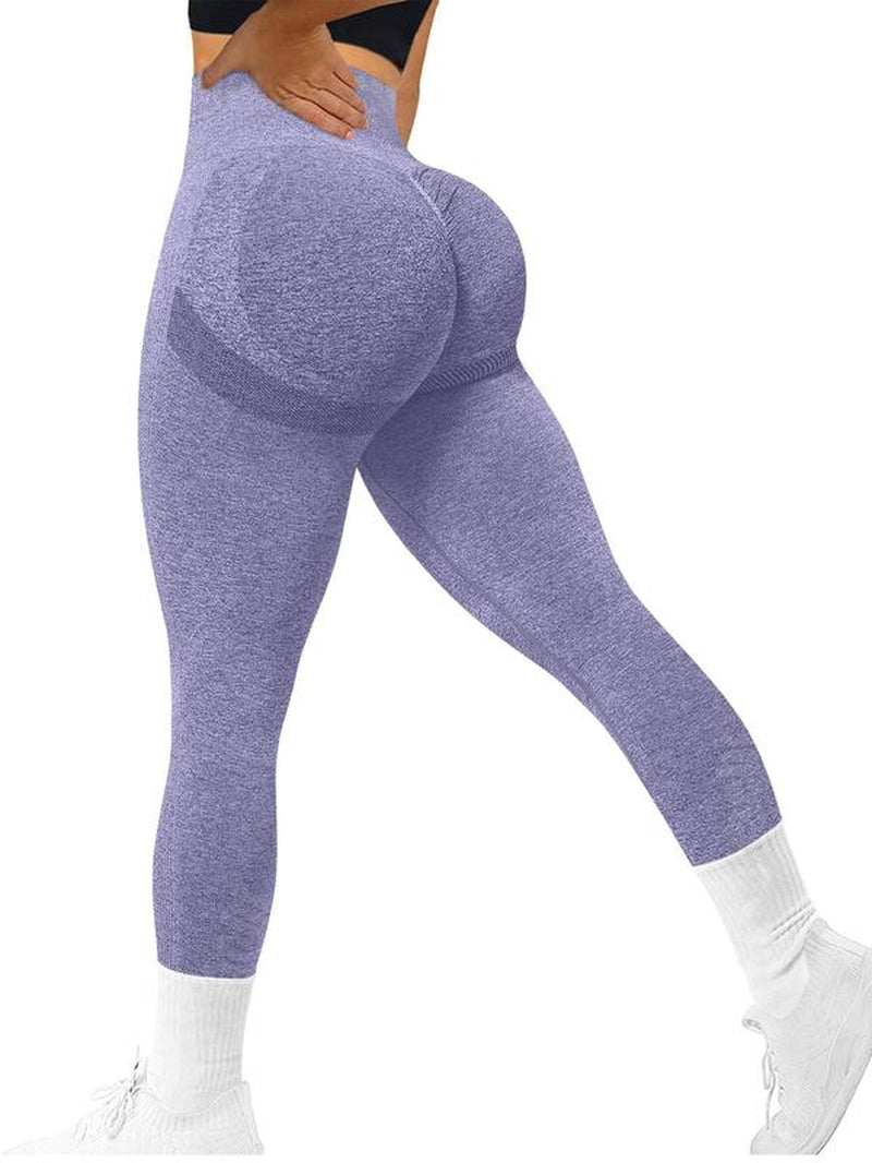Fall Sporty Women'S High Waist Ruched Sports Leggings, Sport Plain High Stretch Skinny Pants for Yoga Running Gym Workout, Workout Clothes for Women, Women Sport & Outdoor Clothing for Back to School, Plz Order a Size Up, Fall Outfits 2024, 90S Clothes