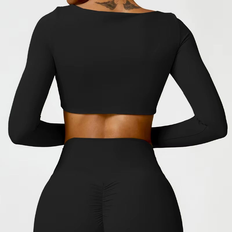 Hearuisavy Women's Quick Dry Square Neck Gym Top