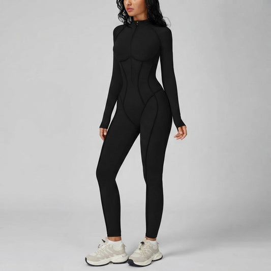 Womens Long Sleeve Workout Onesie