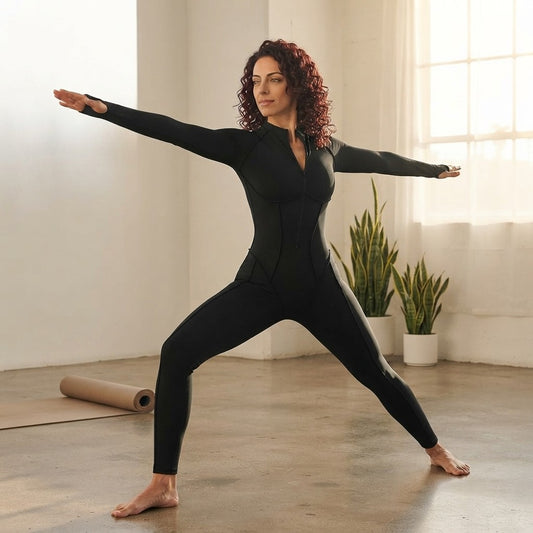 Womens Long Sleeve Workout Onesie