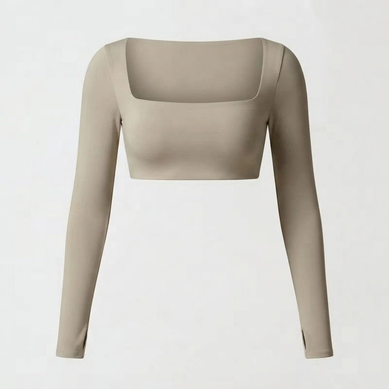 Quick Dry Square Neck Gym Top