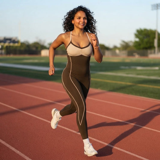 Compression Cross Strap Yoga Jumpsuit